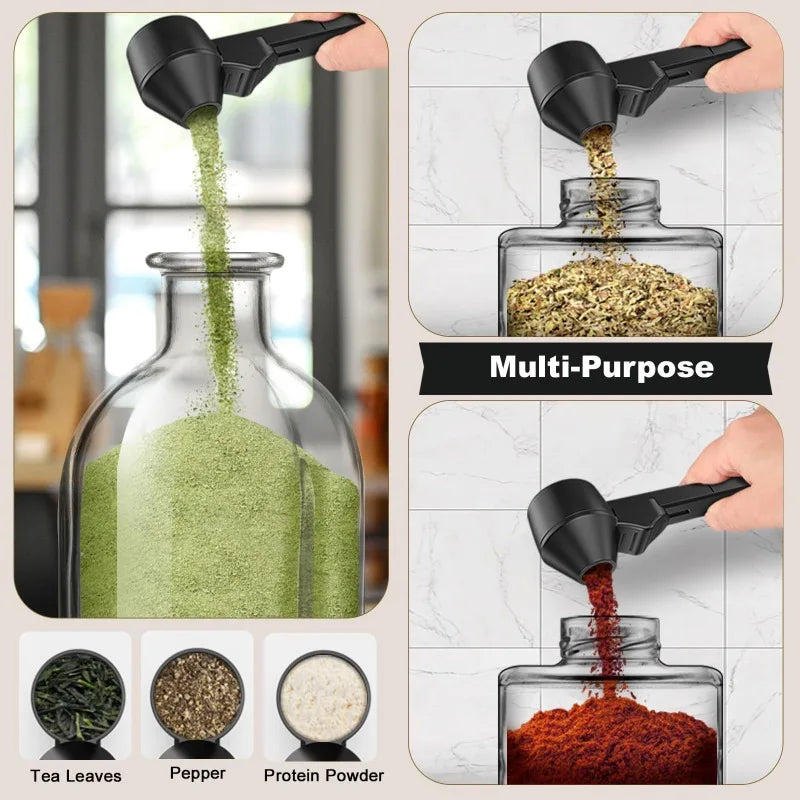 Coffee Sliding Spoon – Long Handle, Large Capacity Coffee Measuring Spoon Qme