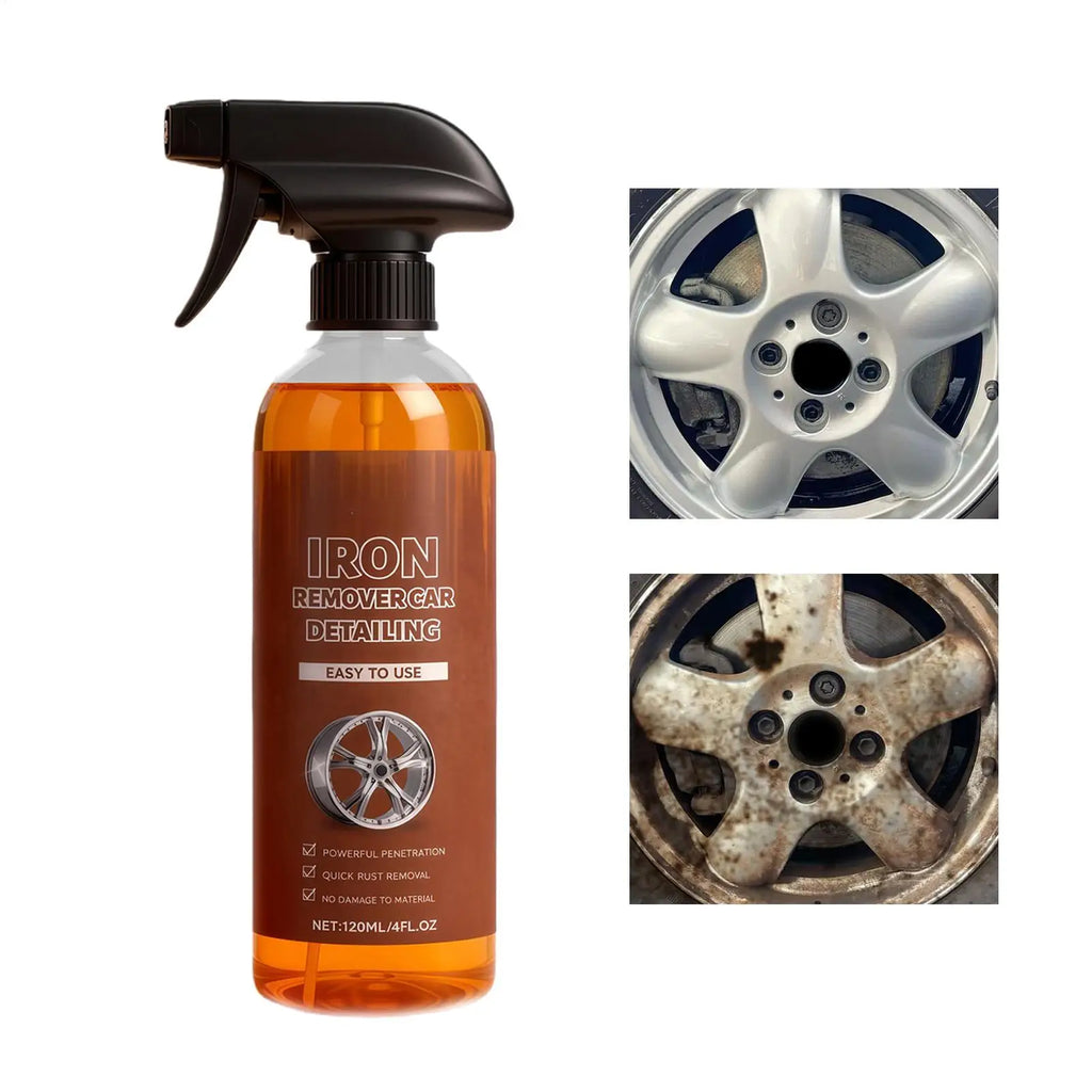 Fast-Acting Iron & Rust Stain Remover Spray for Cars – 120ml Car Detailing Spray Qme