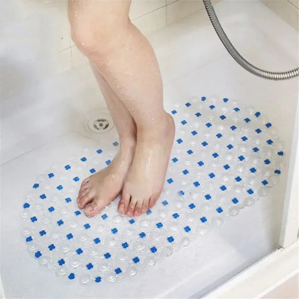Non-Slip Bathtub Mat with Suction Cups & Massage Texture Bath Mat Qme