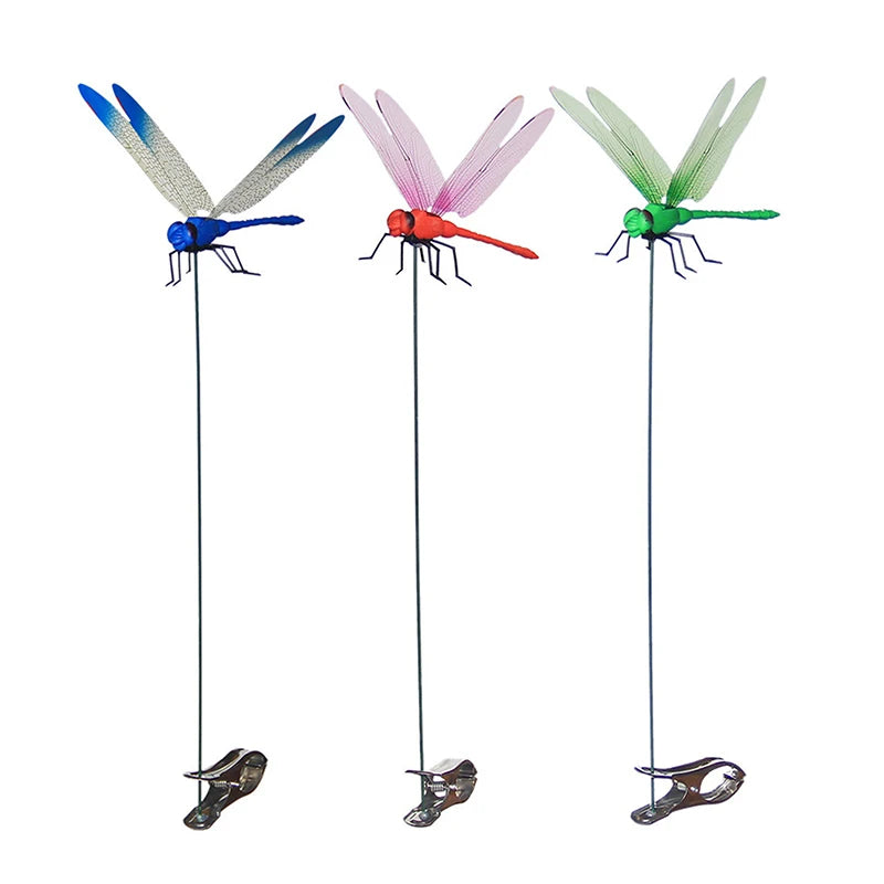 Realistic Dragonfly Hat Clips – Garden Decor & Fly Deterrent Garden Decor Clip Qst A1