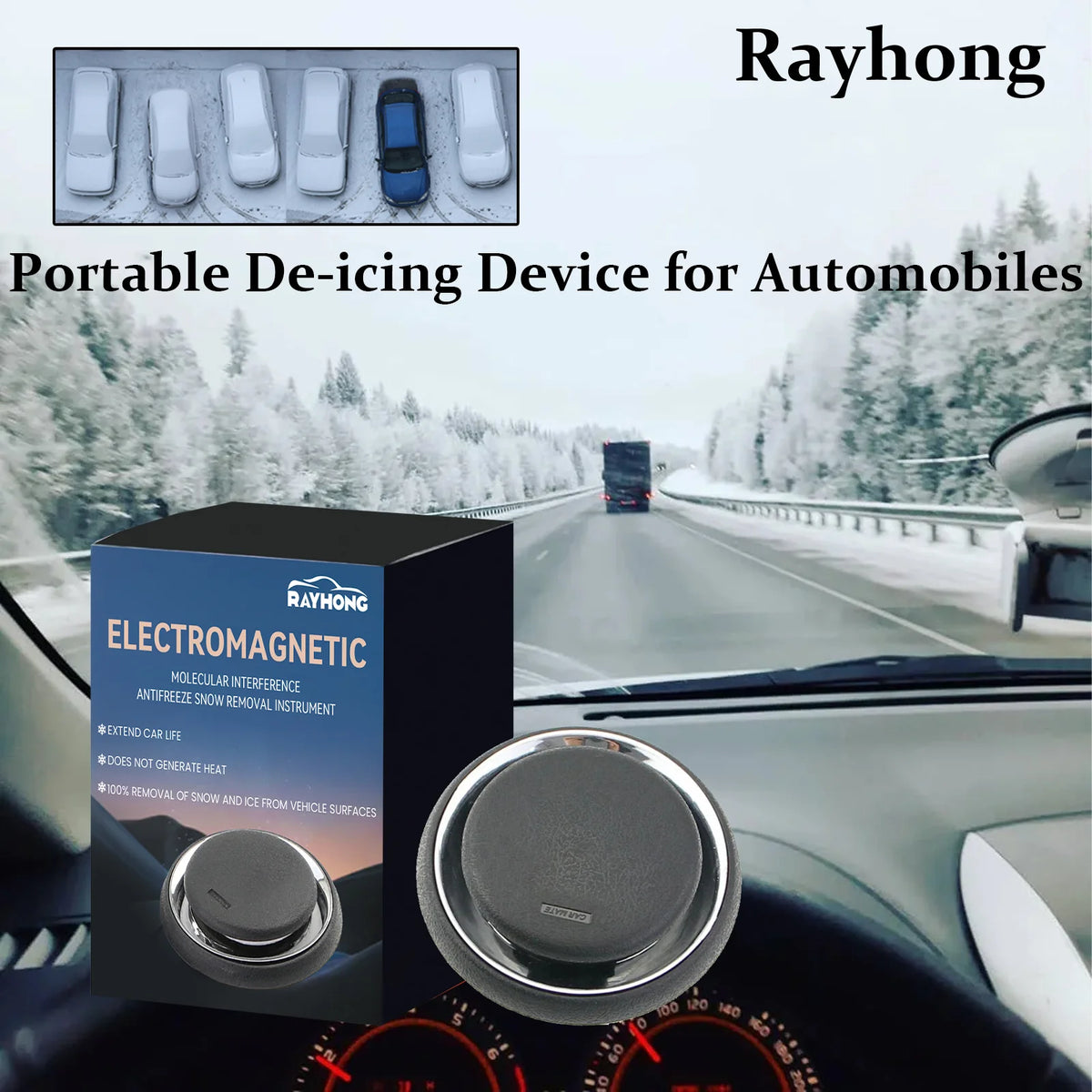 Rayhong Portable Car Defrost & Anti-Ice Device | Anti-Fog Car Defrost Device Qst