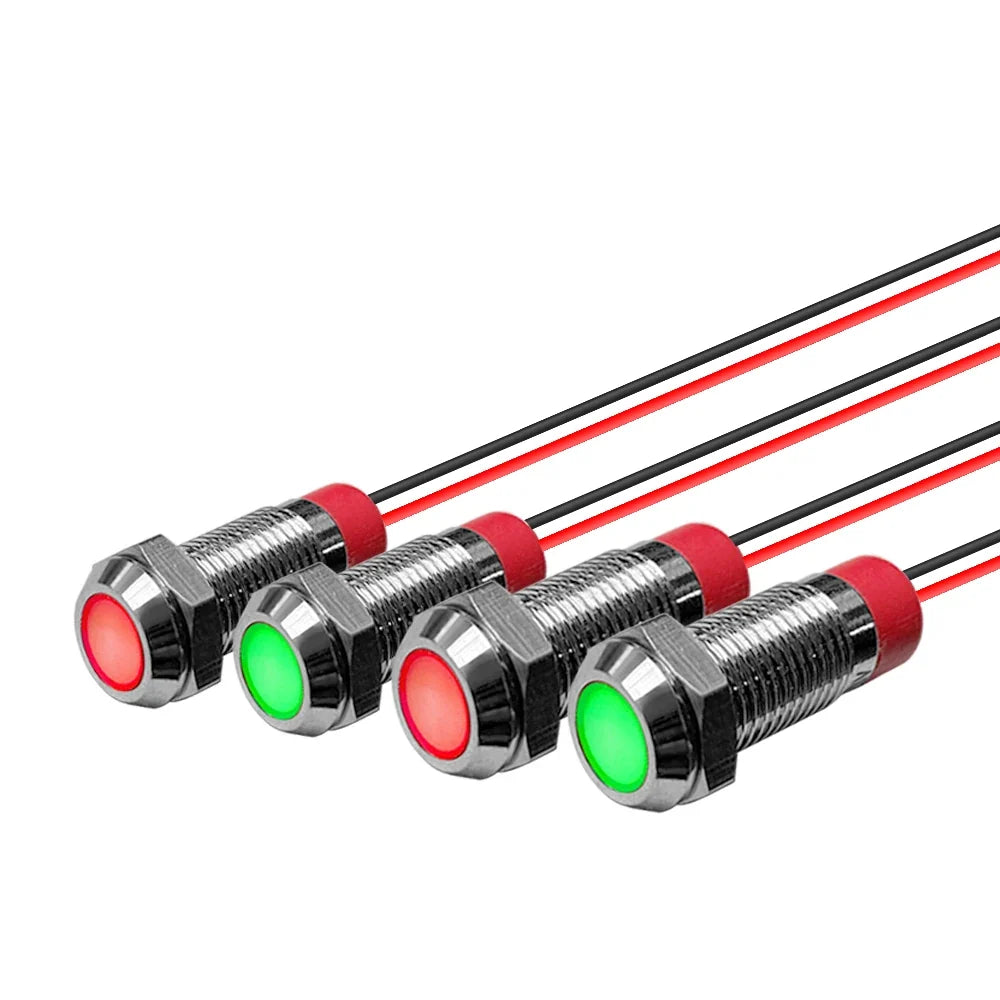 IP67 Waterproof Metal LED Signal Indicator Pilot Light LED Indicator Light Qme