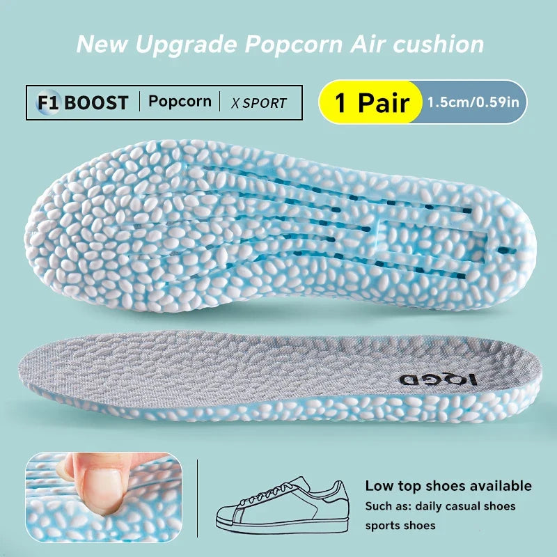 EVA Height Increase Insoles – Breathable, Invisible Lift Height Increase Insoles Qme Blue 1.5cm EU37-38