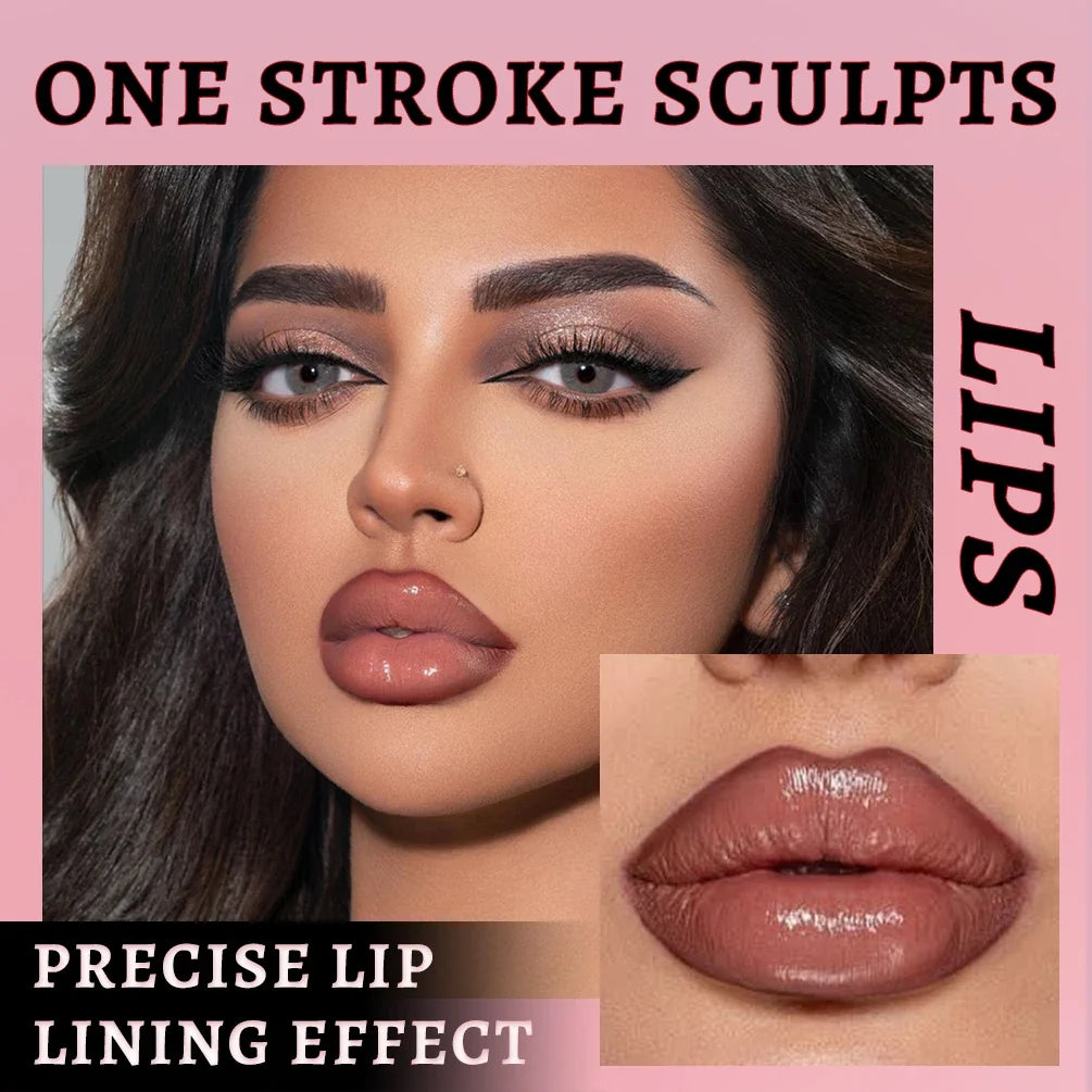 QIBEST Matte Liquid Lipliner – Waterproof Plumping Lip Stain Liquid Lip Liner Qme