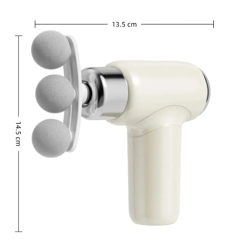 Mini Fascia Gun with Replaceable Heads – Silent Massage Device Handheld Massage Gun Qme