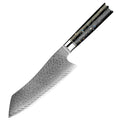 XITUO 7" Damascus Steel Santoku Knife – Carbon Fiber Handle Santoku Kitchen Knife Qst Santoku Knife