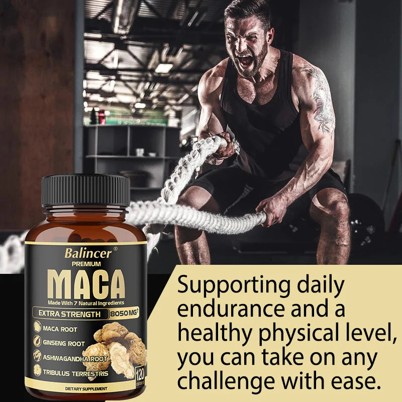 Maca Capsules – Energy, Strength & Vitality Supplement Maca Supplement Qst