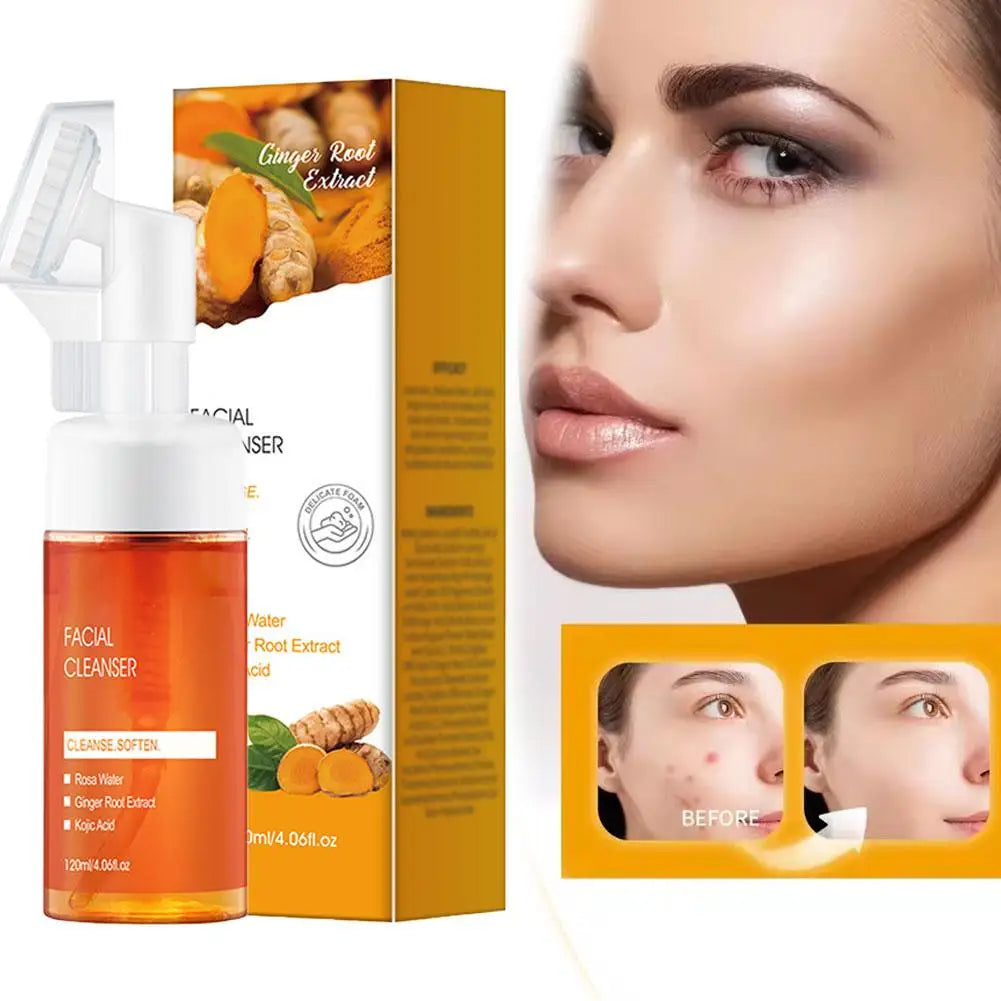 Turmeric Cleansing Mousse – Dark Spot & Oil Control Cleanser Brightening Face Cleanser Qme