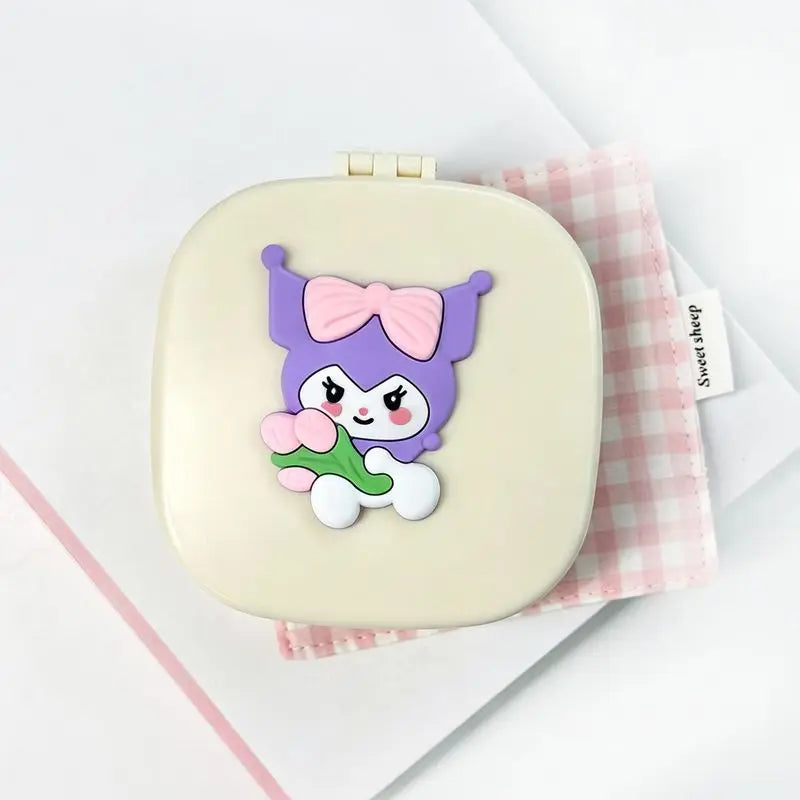 Hello Kitty Kuromi Portable Jewelry & Makeup Storage Box Jewelry Storage Box Qme