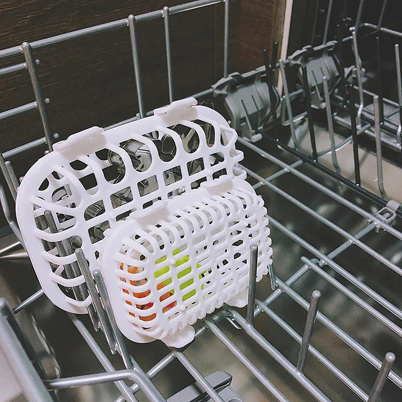 Utensil Soaking Box & Dishwasher Basket – Forks & Chopsticks Utensil Storage Basket Qme