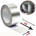 5m Silver Heat Resistant Exhaust Pipe Insulation Tape Exhaust Insulation Tape Qme Default Title
