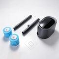 Disposable Toilet Brush Set – Wall Mount & 8 Sponge Heads Disposable Toilet Brush Qst 1PC