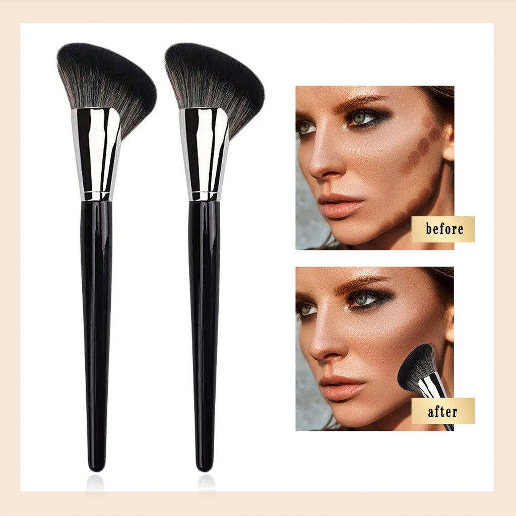 Sickle Angled Contour Brush – Face Shadow & Outline Brush Contour Makeup Brush Qme