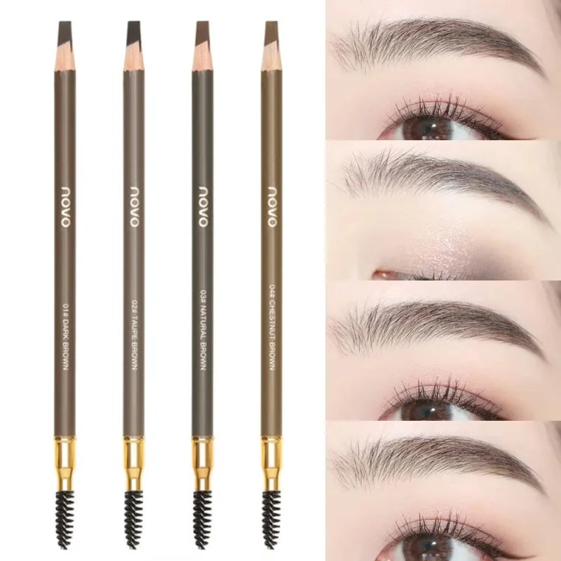 Wild Line Waterproof Flat Head Eyebrow Pencil | 5 Colors Eyebrow Pencil Qme