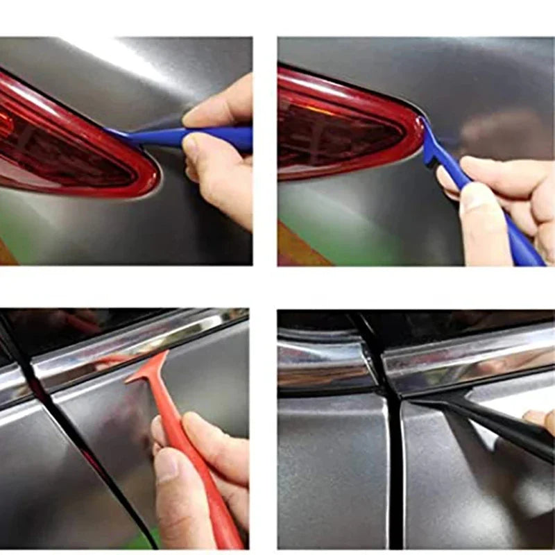 Car Micro Squeegee Set – Vinyl Wrap & Tint Slot Tool Auto Vinyl Wrap Tool Qme