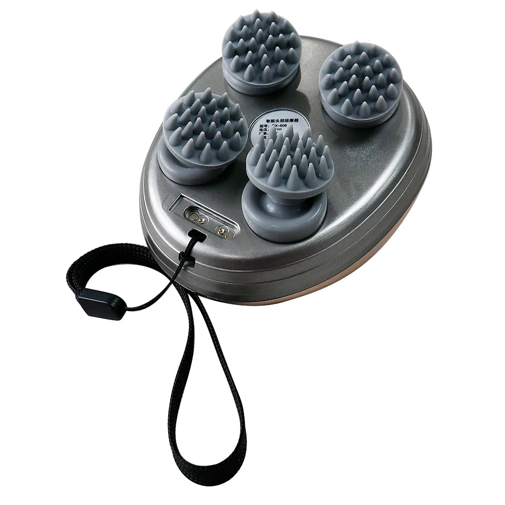 Raiuleko Electric Scalp Massager – 3D Kneading Head Device Electric Head Massager Qst