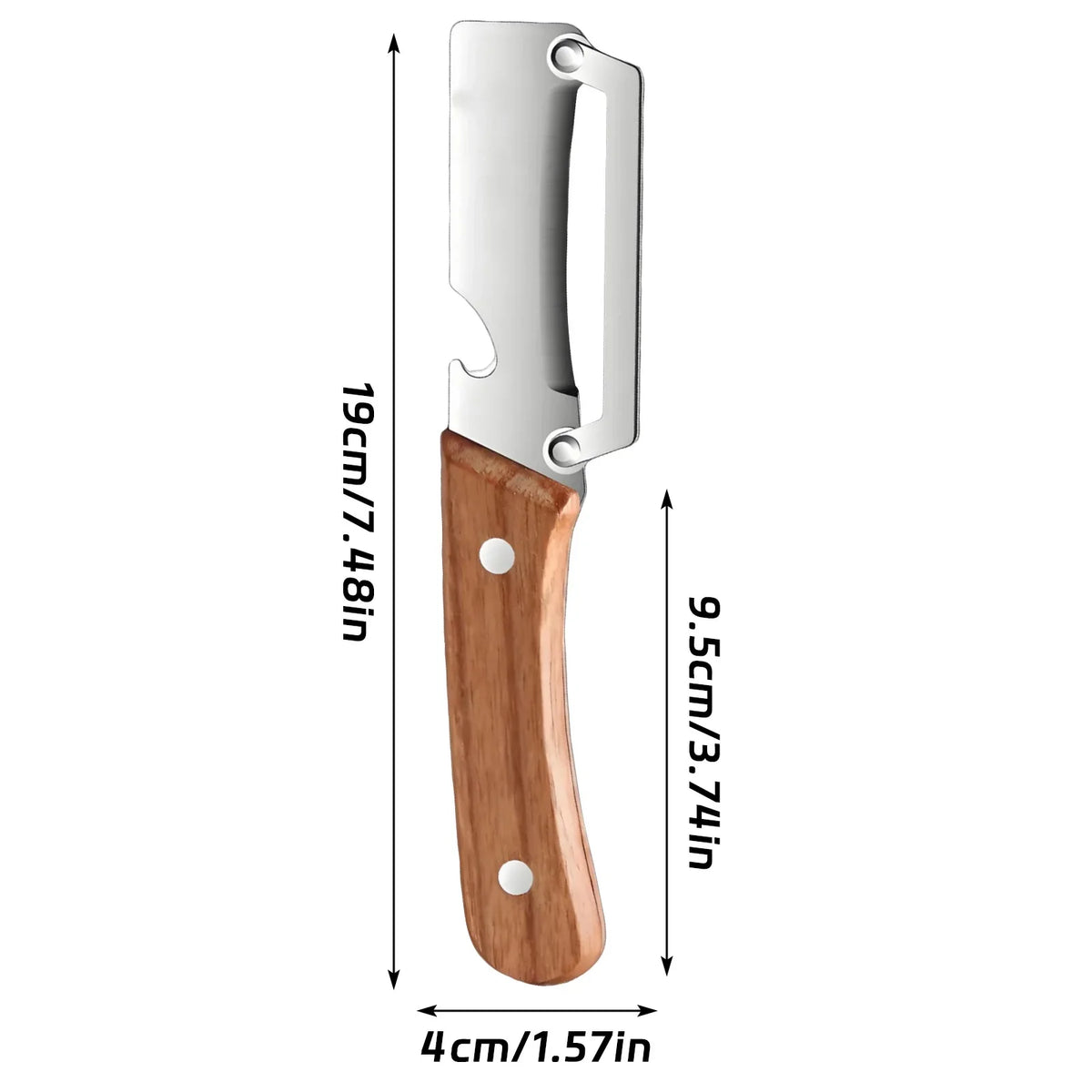 2pc Stainless Steel Vegetable Peeler & Sugarcane Knife Set Vegetable Peeler Set Qme