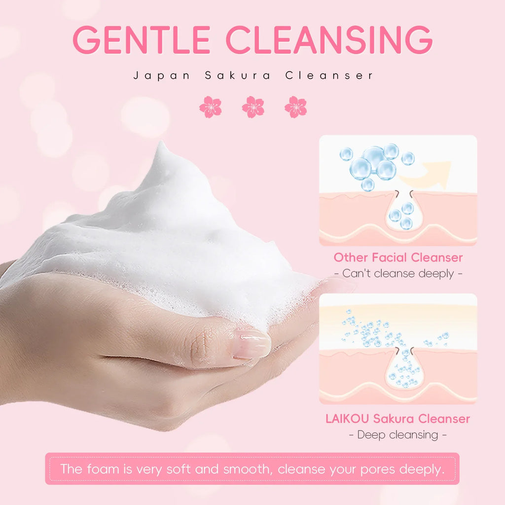 Sakura Facial Cleanser – Oil Control, Pore Cleanse & Moisture Facial Cleanser Qme