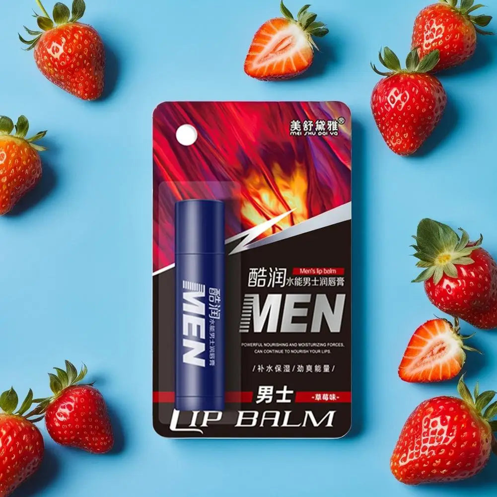 Men's Hydrating Lip Balm with Vitamin E – 4 Flavors Men's Lip Balm Qme