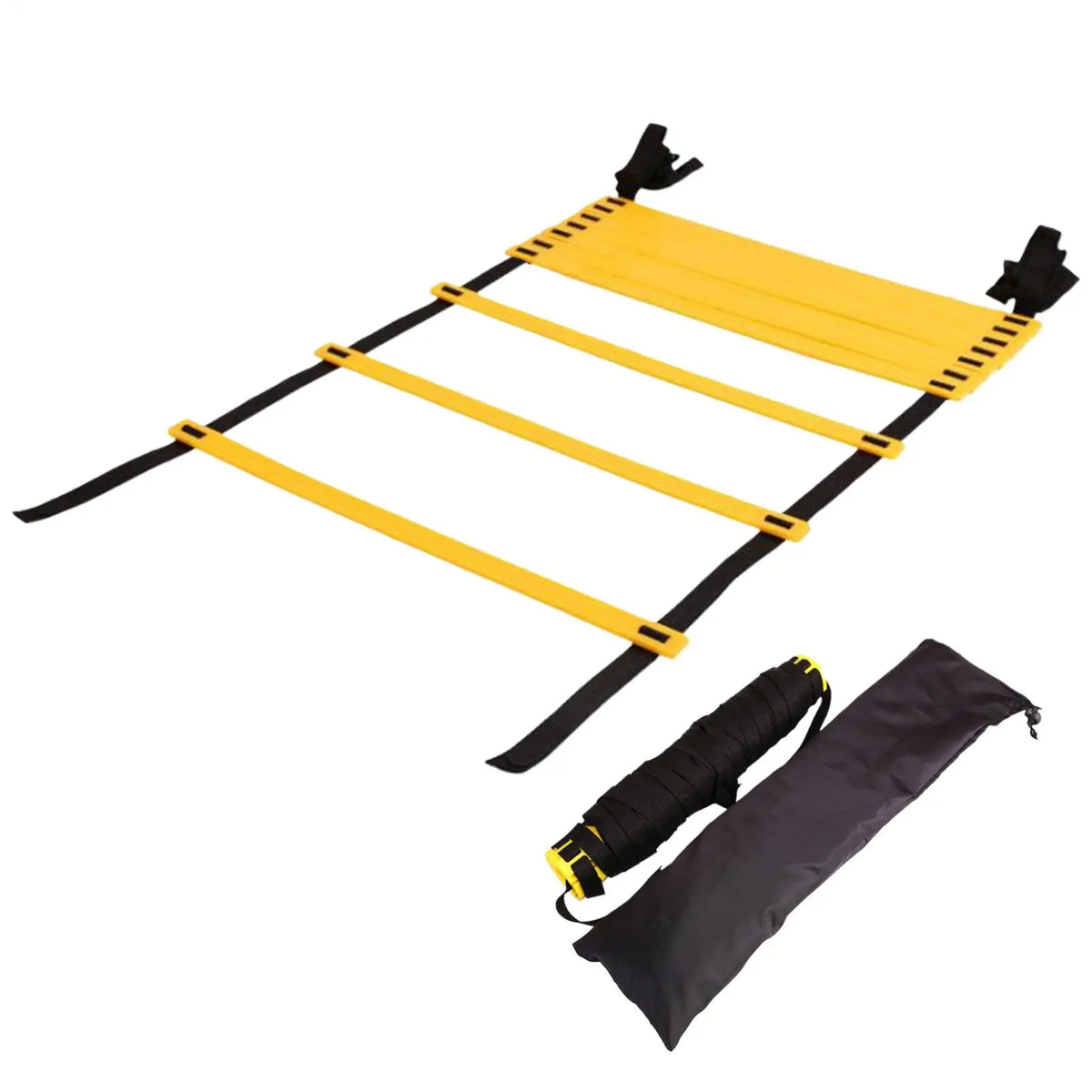 Soccer Agility Ladder Trainer with Storage Bag – 500cm Nylon Agility Ladder Trainer Qme