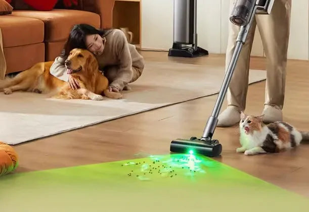 Wireless Vacuum Cleaner – Tangle-Free High Suction Hair Pickup Cordless Vacuum Cleaner Qst