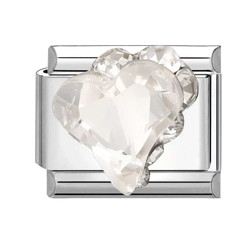 Zircon Heart Bird Bowknot Star Pendant Italian Charm | 9mm Italian Charm Pendant Qme Style 15