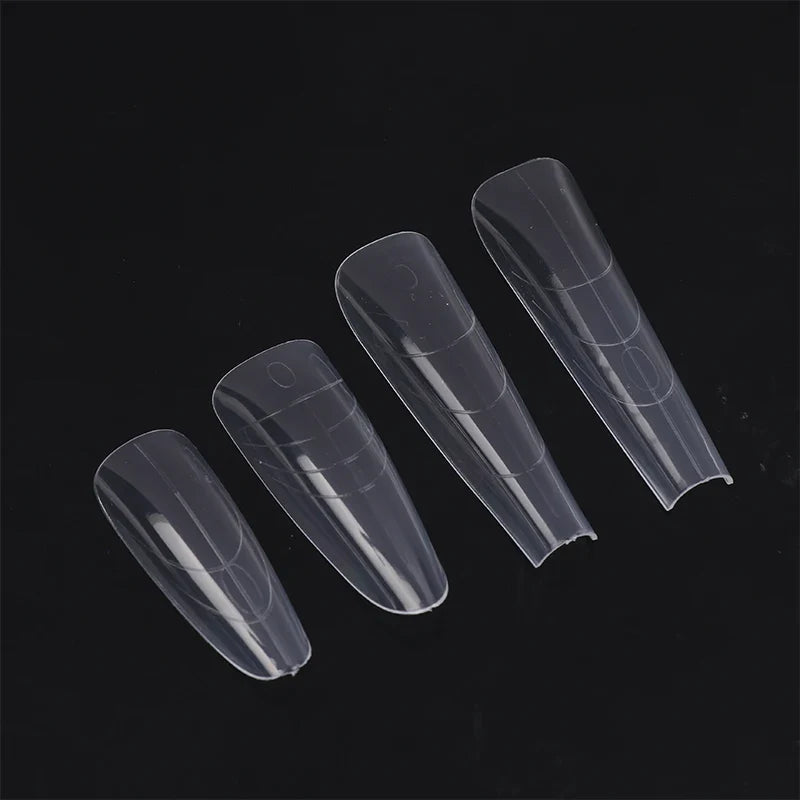Sandwich Nail Extension Forms – 60 Pcs Dual Mold Tool Nail Extension Forms Qme