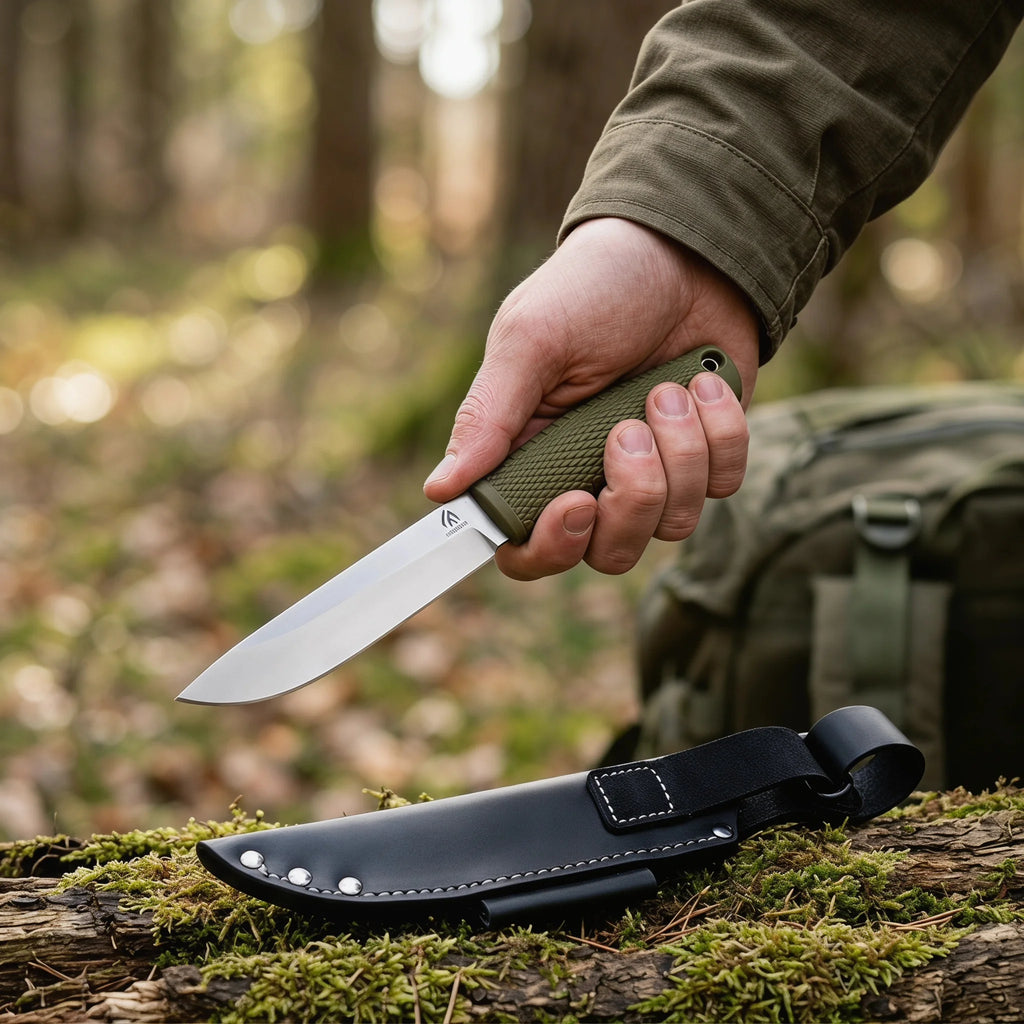 Steel Fixed Blade Knife – Outdoor Camping & EDC Tool Fixed Blade Knife Qst