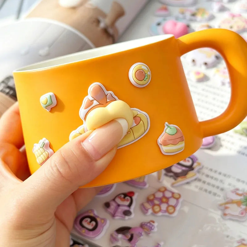 3D Puffy Foam Stickers – Cute Animal Squishy Decals for DIY Foam Craft Stickers Qme