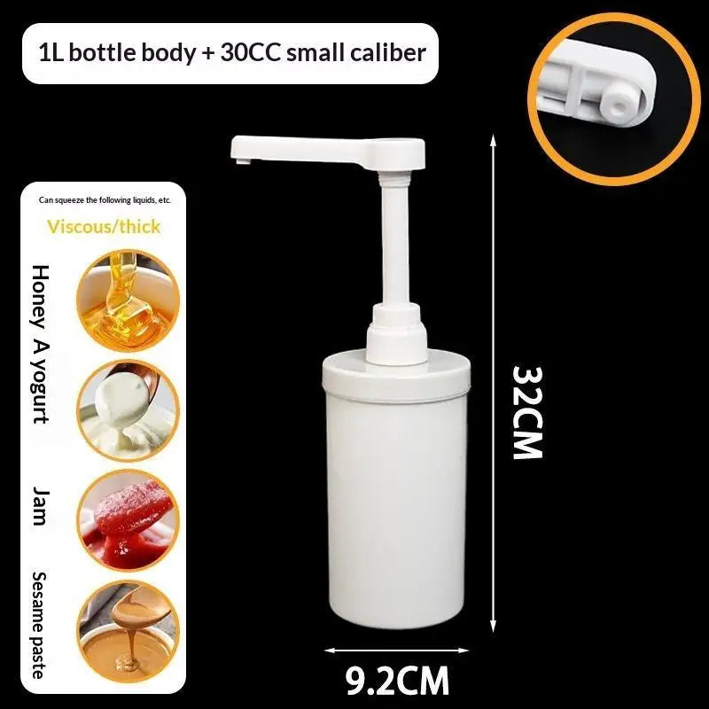 Food Grade Syrup Dispenser with Detachable Pump | Multipurpose Syrup Pump Dispenser Qme D1