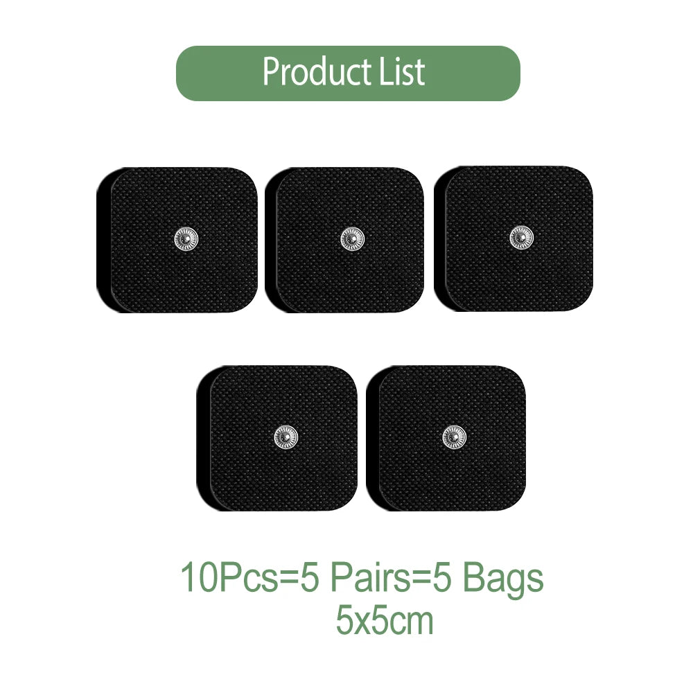 TENS EMS Replacement Electrode Pads 5x5cm – 10 or 20 Pack Electrode Pads Qst 10Pcs