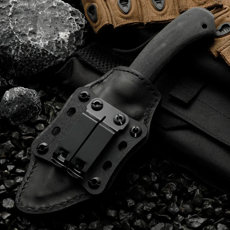 Outdoor Camping Knife – Stainless Steel Blade with Sheath Outdoor Camping Knife Qst