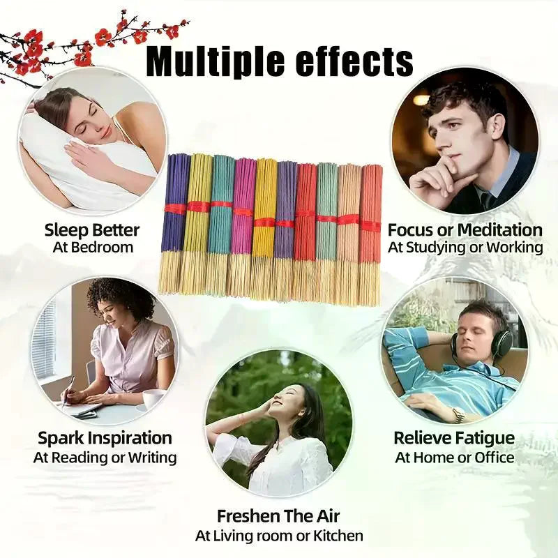 Mixed Aromatherapy Incense Sticks – Lavender, Sandalwood & More Aromatherapy Incense Sticks Qme 1set