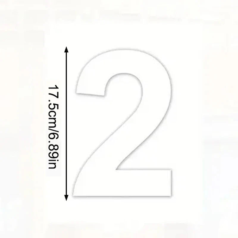 Weatherproof Self-Adhesive Wheelie Bin Number Stickers | PVC Bin Number Stickers Qme