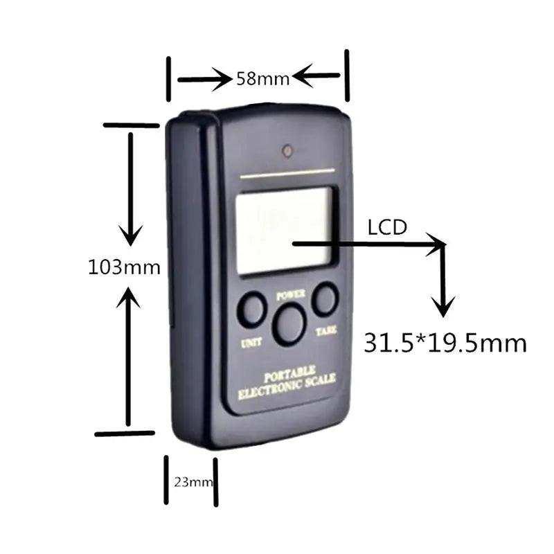 Mini Digital Hanging Scale – Portable 40kg Fishing & Travel Digital Hanging Scale Qme