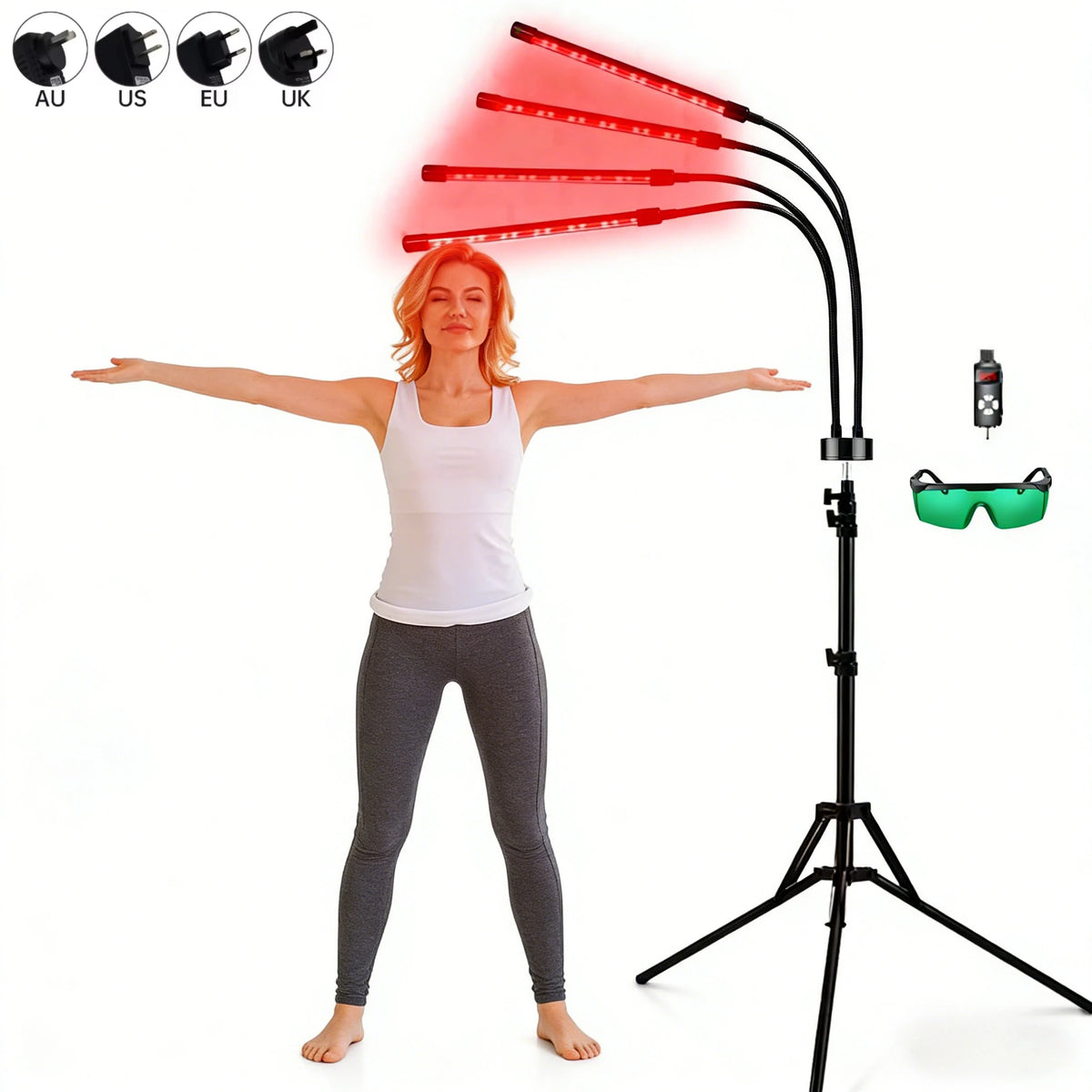 660 & 850nm Red Light Therapy Panel with Timer & Stand Red Light Therapy Panel Qst