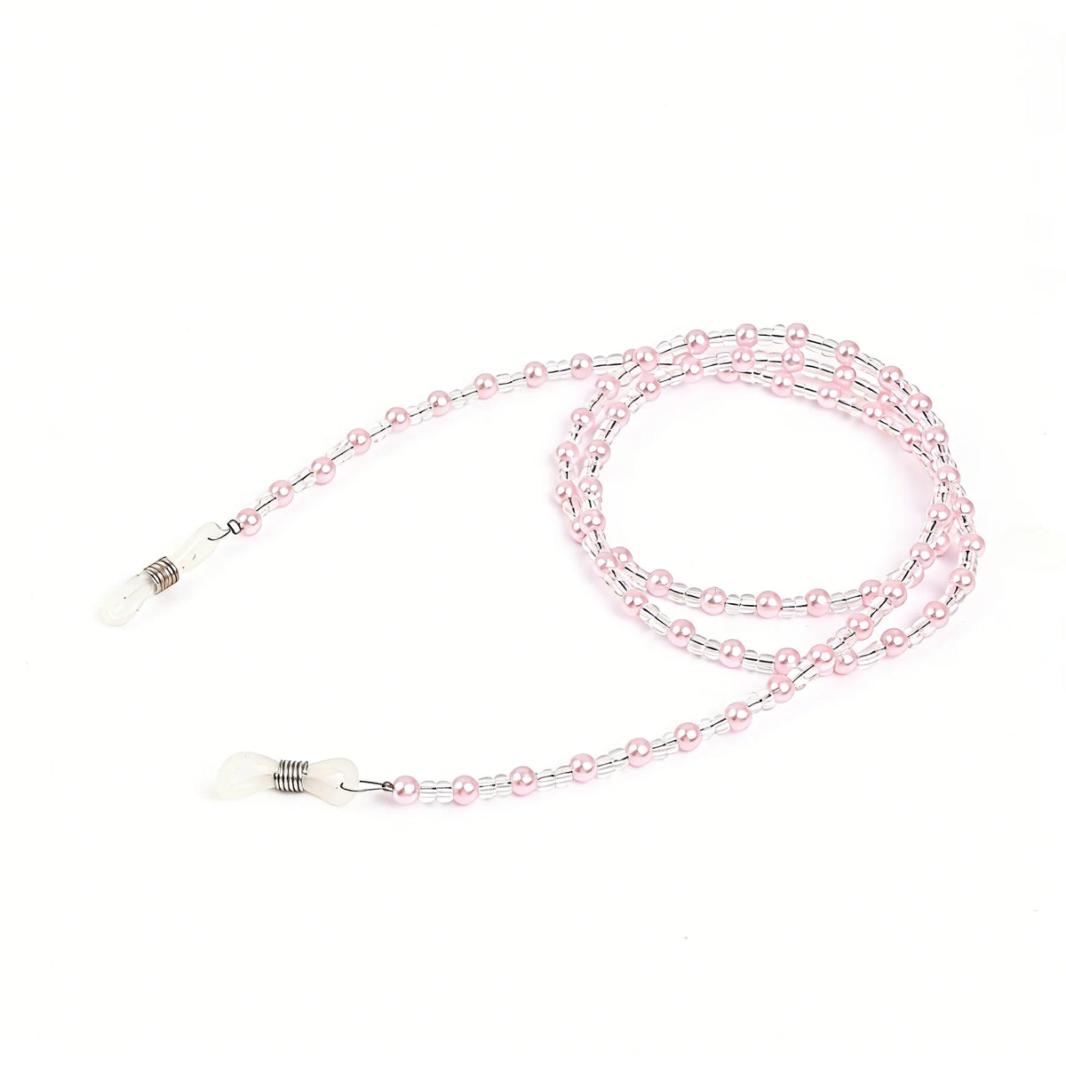 Pink Pearl Beaded Glasses Chain & Mask Lanyard for Women Eyewear Chain Lanyard Qst 1PC-Pink