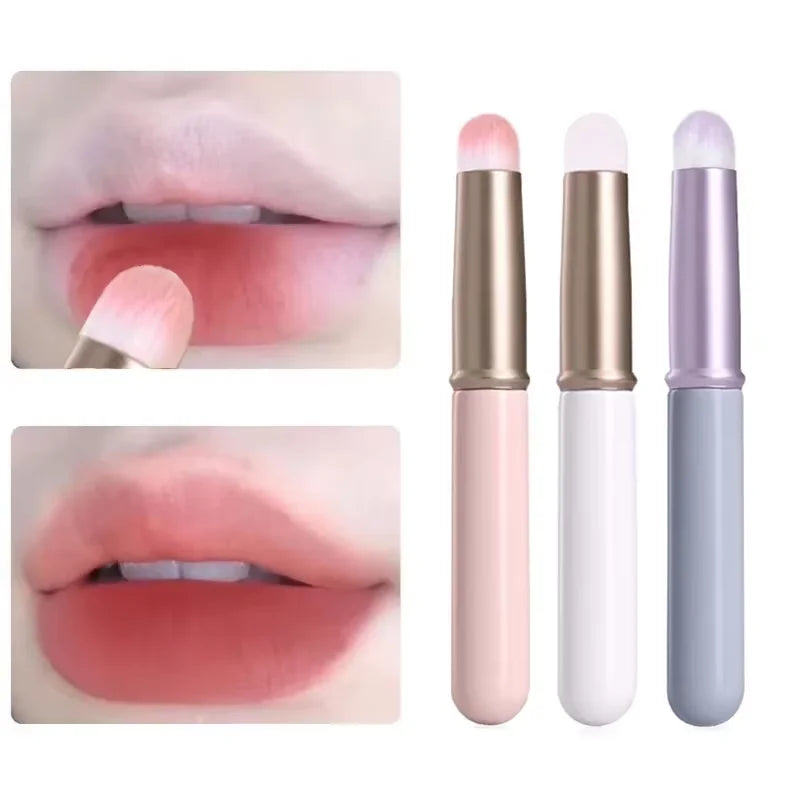 Mini Silicone Lip Brush & Concealer Applicator with Cover Makeup Applicator Brush Qme Default Title