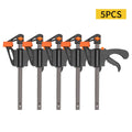 4-Inch Quick Ratchet Woodworking Clamp Clip Set – 2 or 5 Pcs Woodworking Clamp Qst 5pcs