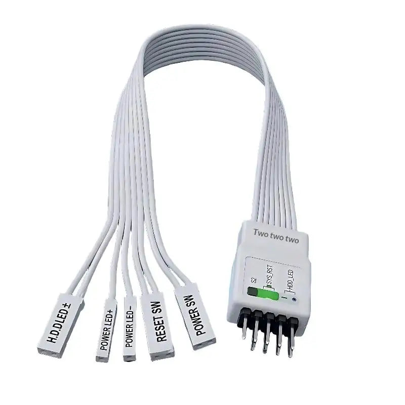 Motherboard Front Panel 9-Pin Adapter Cable for Custom PC Builds Front Panel Adapter Cable Qme