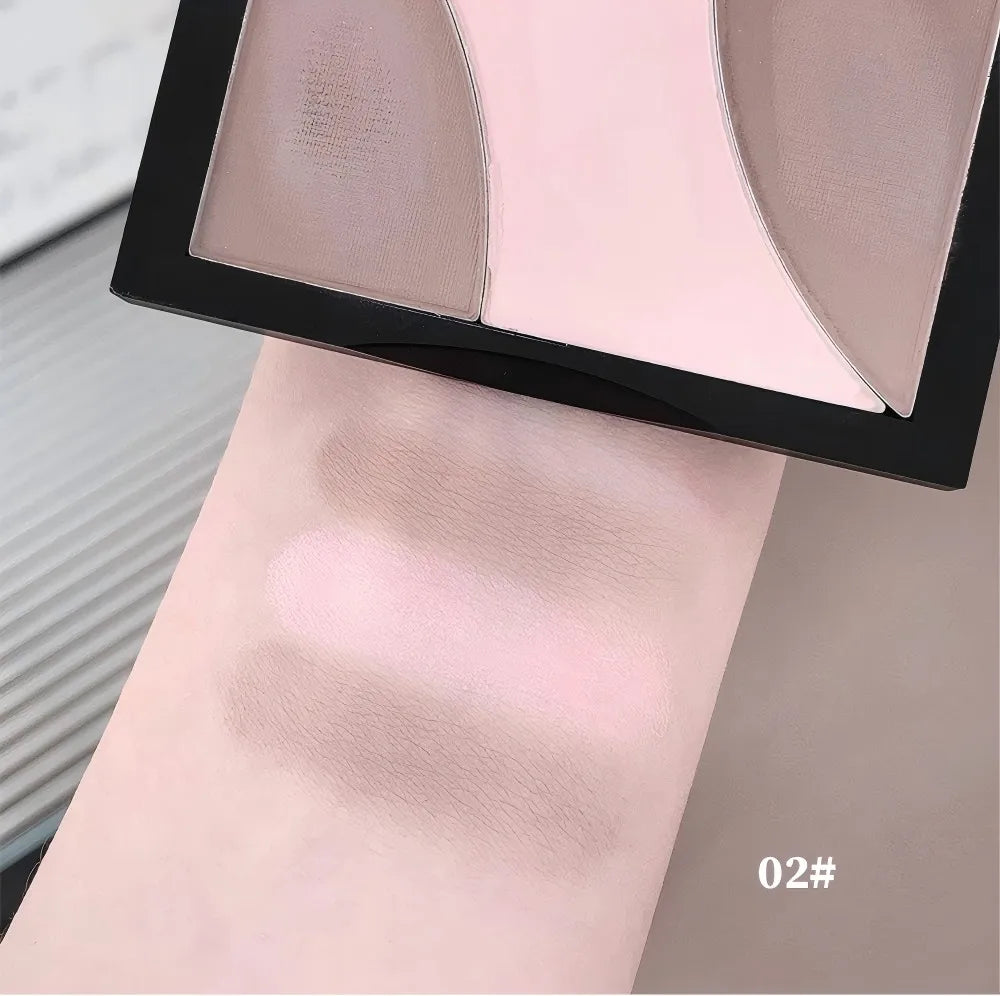 Kakashow 3-Color Contouring Palette – Highlight & Shadow Contouring Palette Qme C453-02
