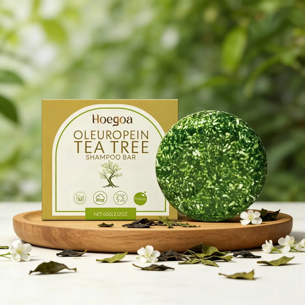 Hoegoa Tea Tree Oil Shampoo Bar – Dandruff & Oil Control Shampoo Bar Qst