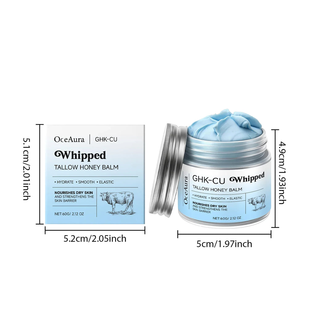 Whipped Tallow Honey Balm – Deep Moisturizing Body Butter Moisturizing Body Balm Qme 60g boxed