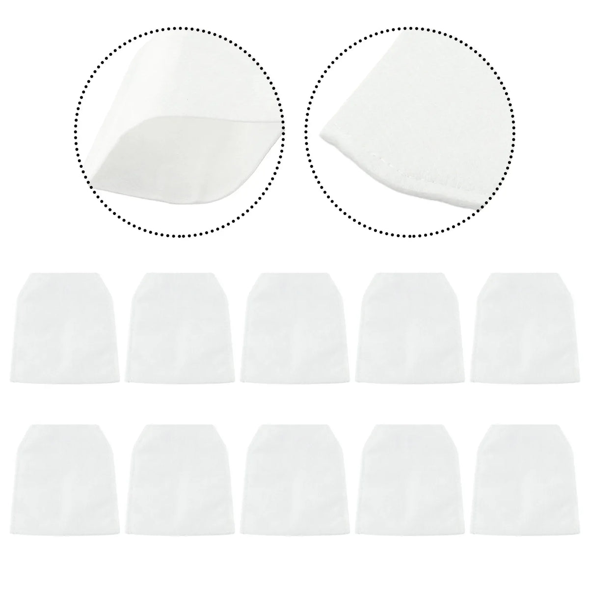 Cloth Filter Bags for Makita CL106 CL183 DCL180 CL060 – 10 Pack Vacuum Filter Bags Qme