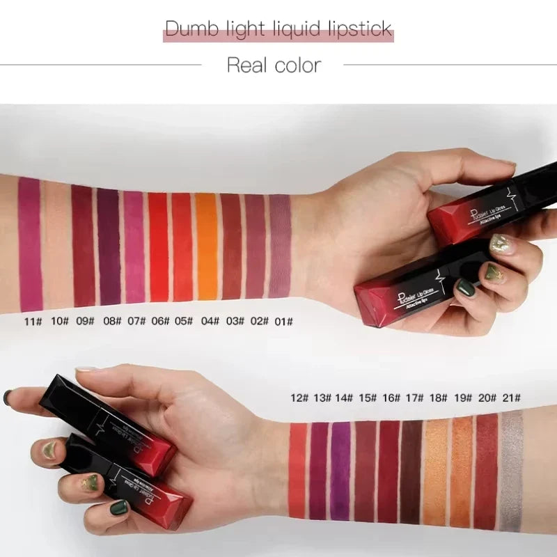 17-Shade Matte Liquid Lipstick – Long-Lasting Lip Color | Qme Matte Liquid Lipstick Qme