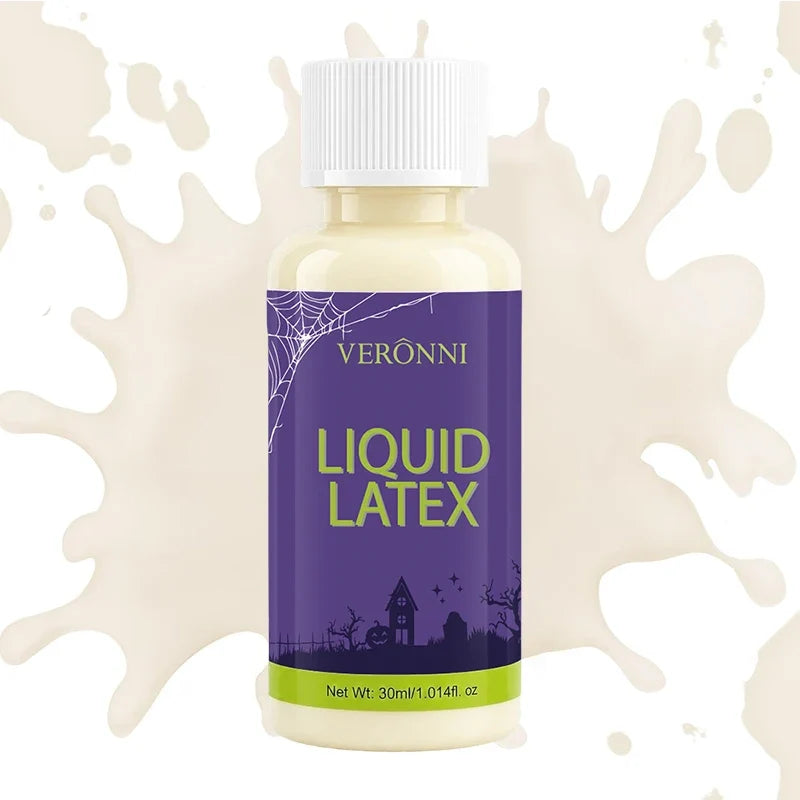 VERONNI Liquid Latex SFX Makeup – Zombie Wound & Scar Effect SFX Makeup Latex Qme 30ml