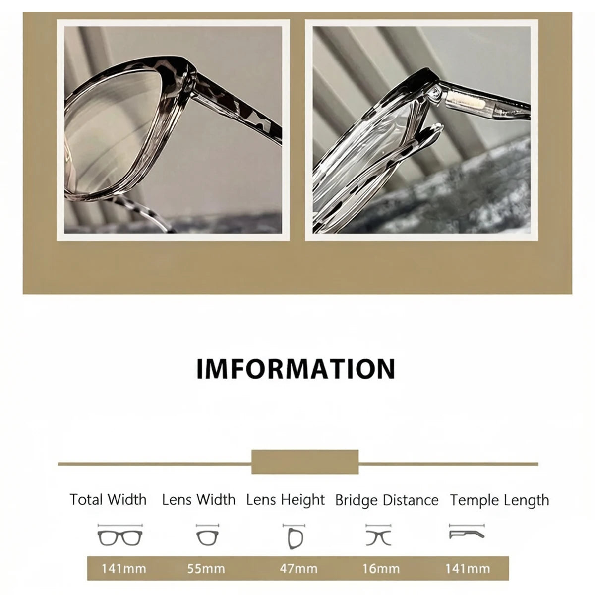 VOPHA Cat-Eye Auto-Focus Reading Glasses L66 | +0.5–2.0 Reading Glasses Qst