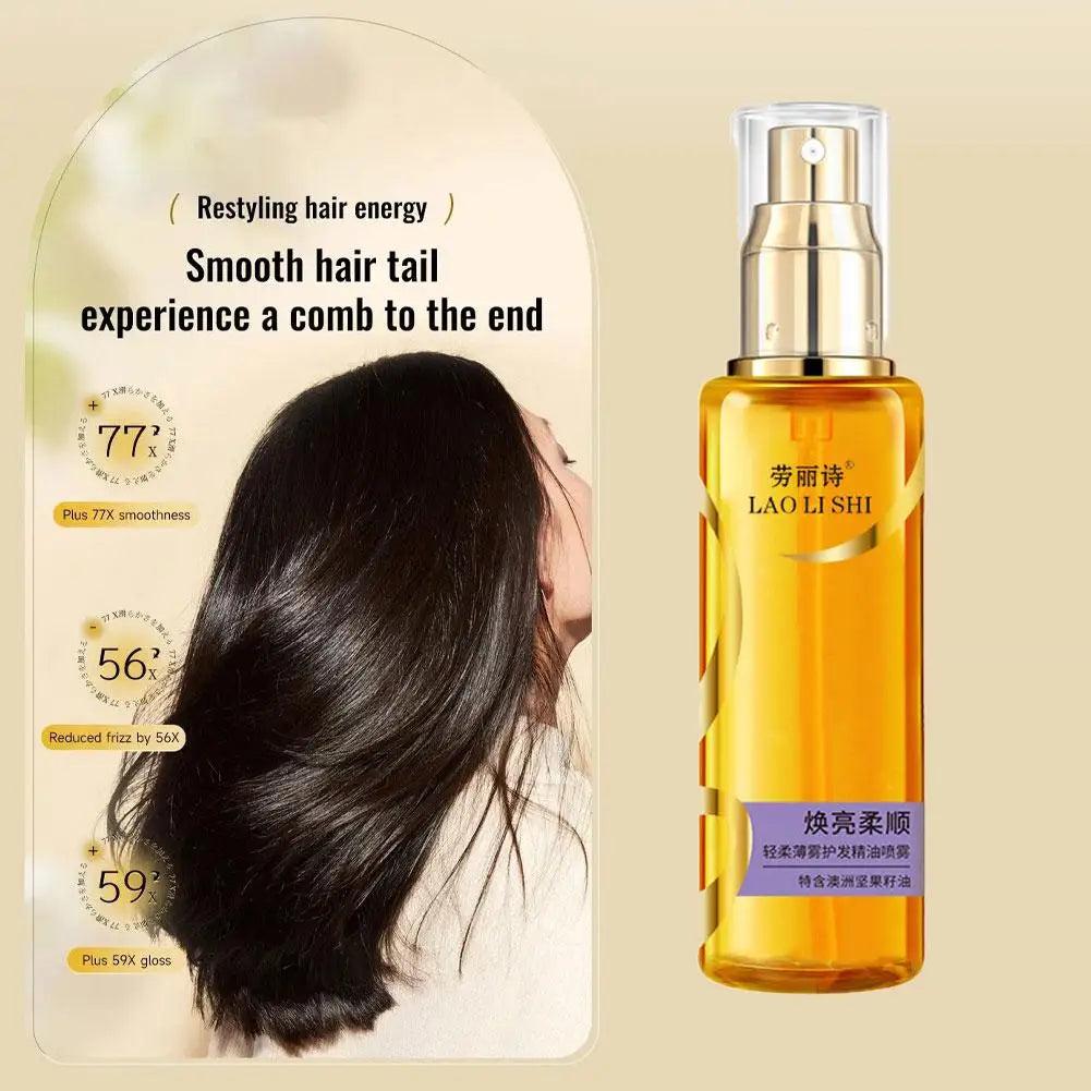 1-2 Shine Hair Serum – Lightweight Oil Hydrating Mist Hair Oil Serum Qme