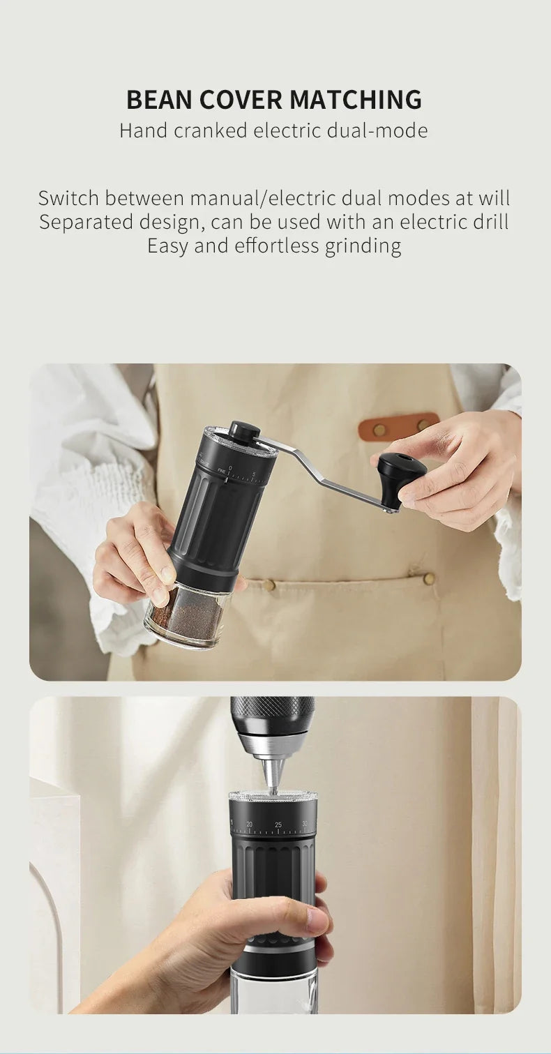Lightweight Manual Hand Coffee Bean Grinder – No Electric Needed Manual Coffee Grinder Qme