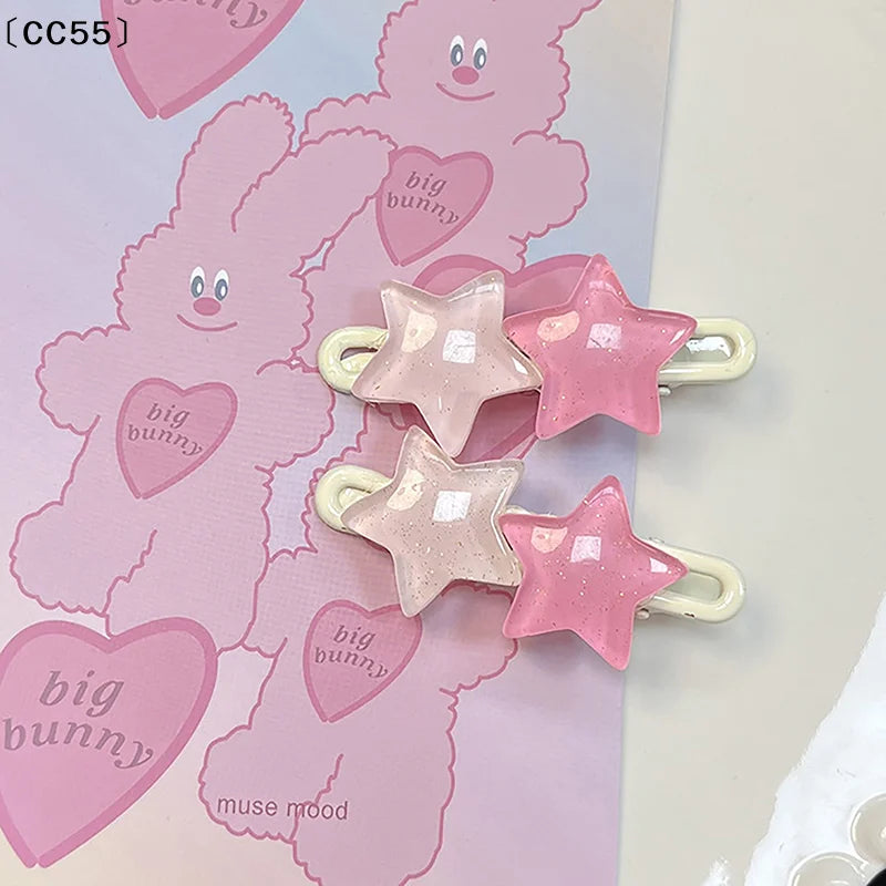 Y2K Star Hair Clips – Cute Pentagram Duck Beak Bang Clips Hair Clip Qst